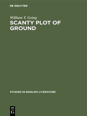 cover image of Scanty plot of ground